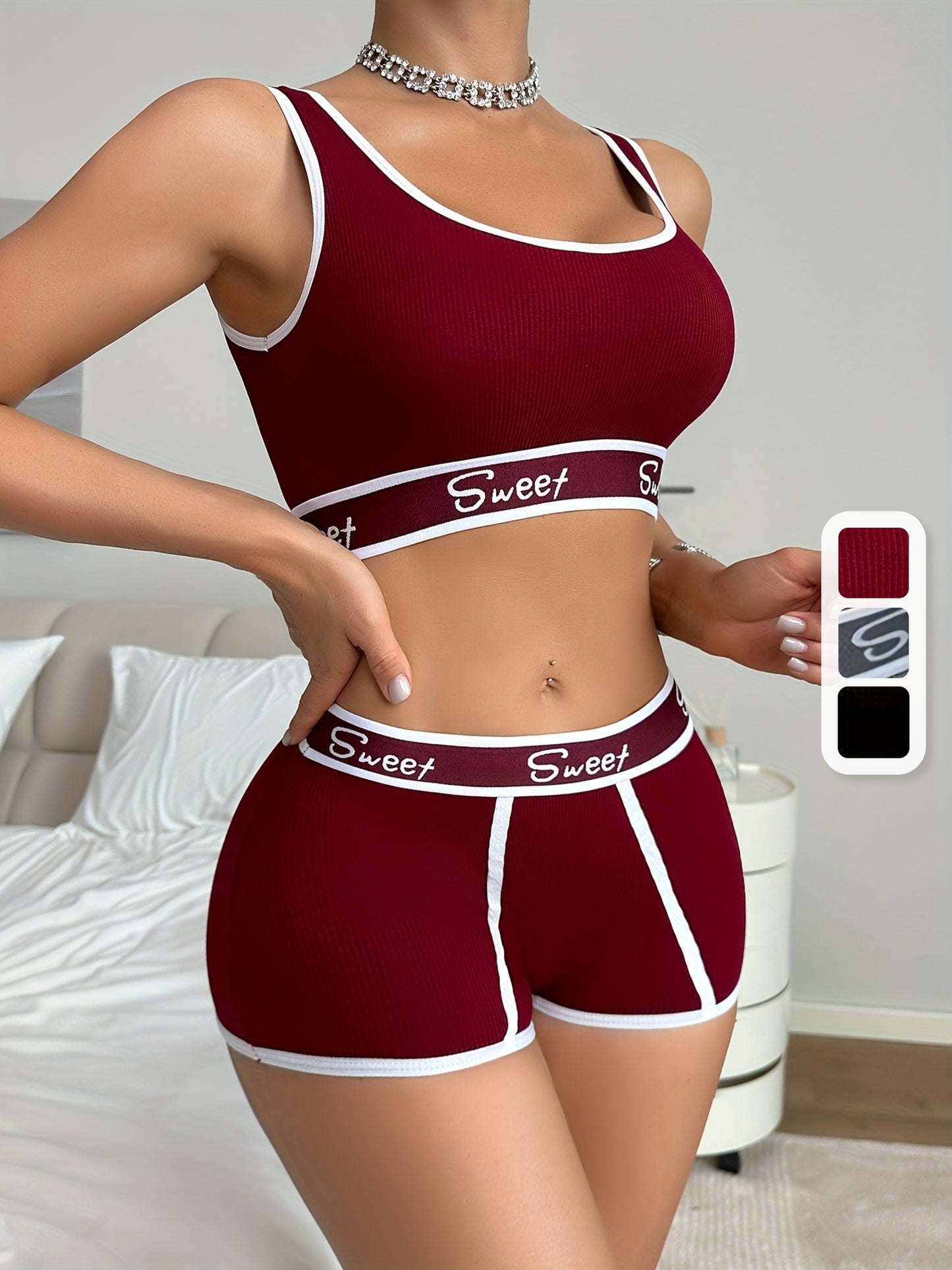 European & American Style Seamless Women's Breathable Backless Set