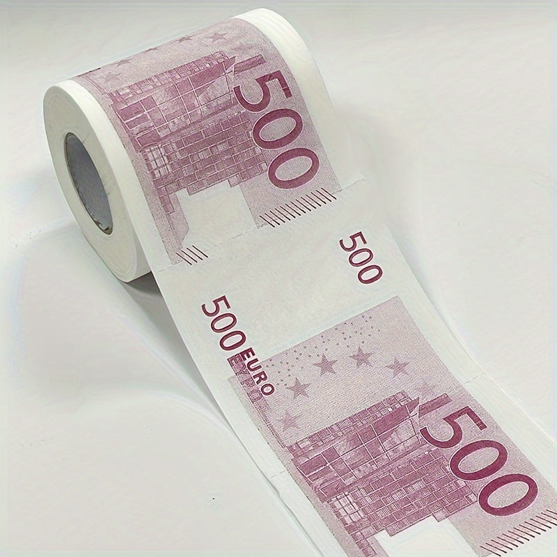 1pc Novelty Currency Print Toilet Paper Roll
