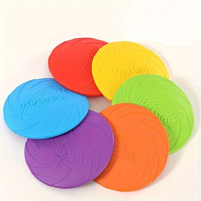 Plain Color Pet Training Flying Disc, Chew Durable Toy For Dog Interactive Supply