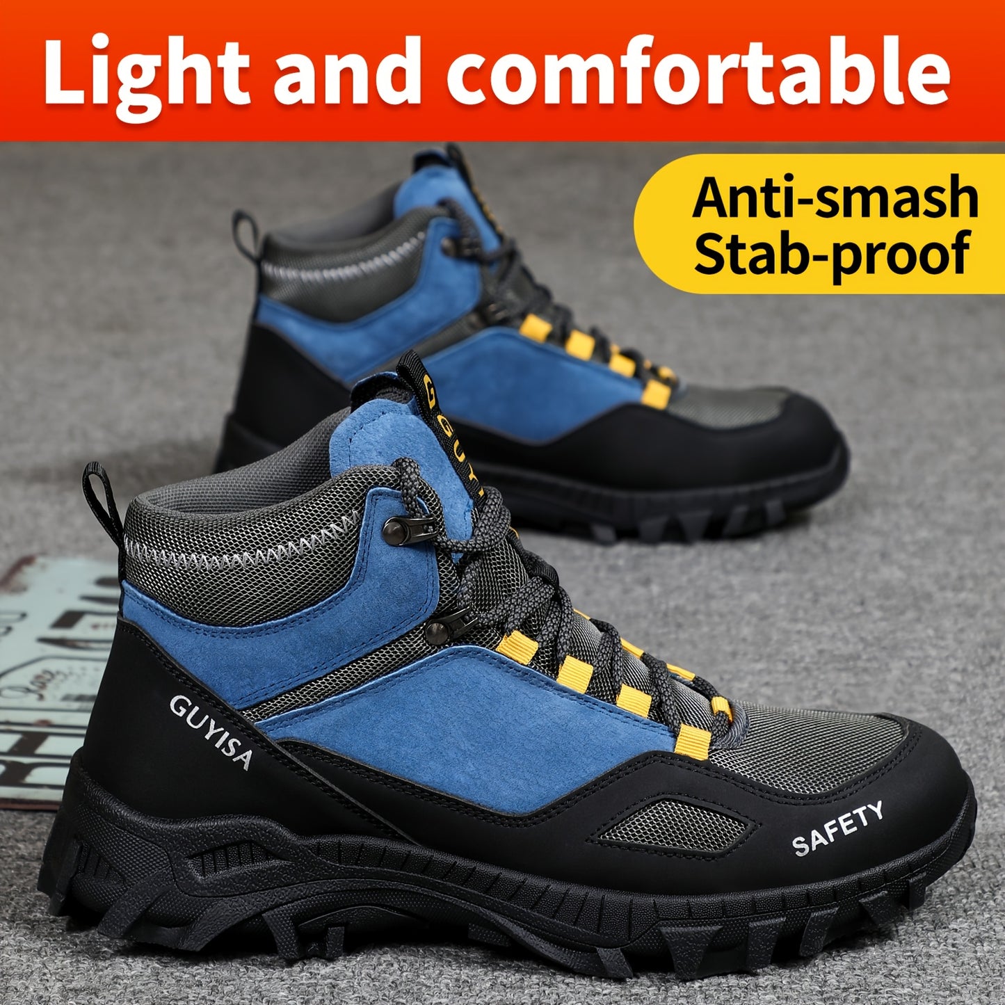 Men's High Top Safety Work Shoes
