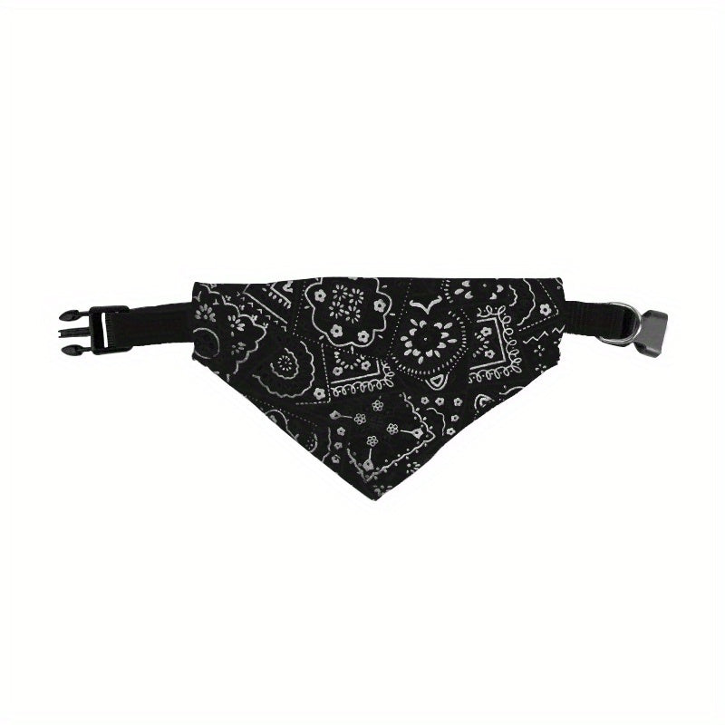 Stylish Printed Dog Bandanas With Buckle