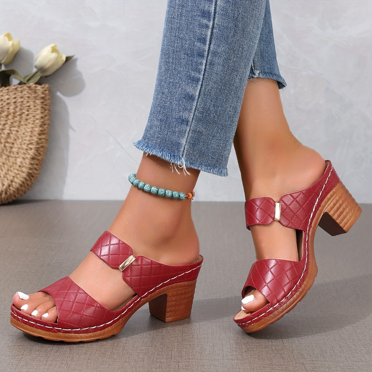 Outdoor Sandals For All Competitions, Women's Chunky Heel Sandals