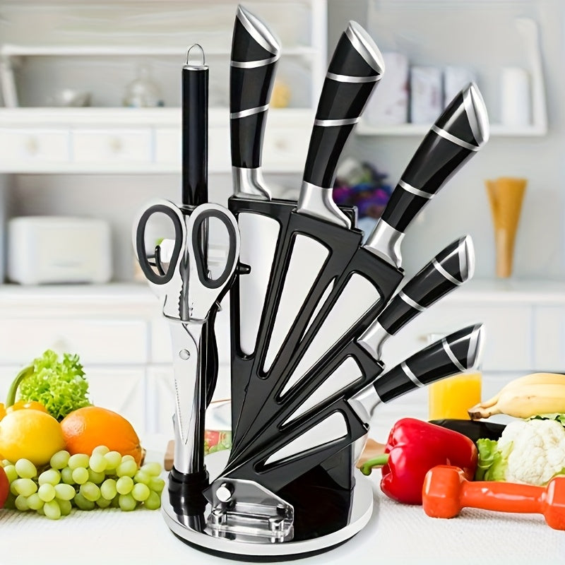 Set Cuțite 9 piese – Oțel Inoxidabil Carbon
