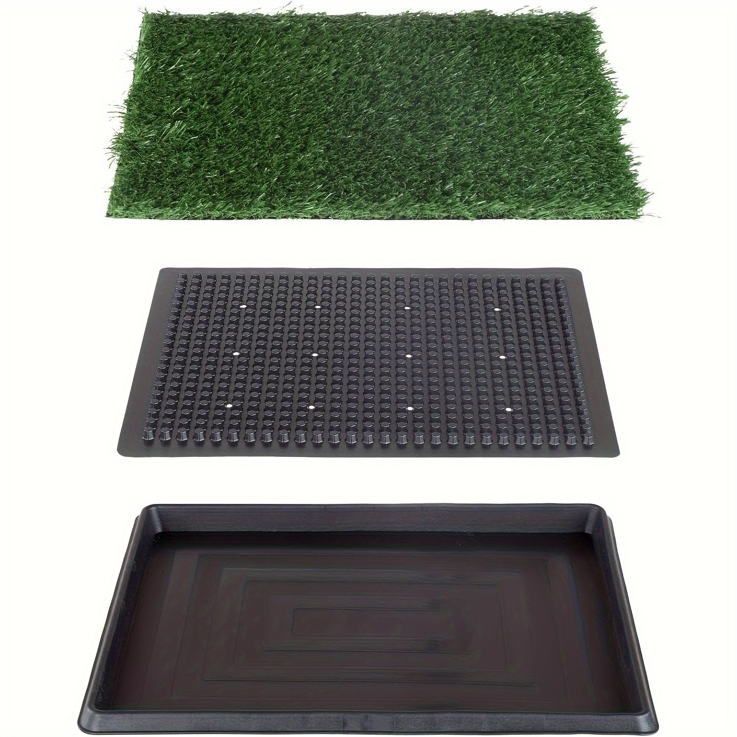 "Leak-Proof" Washable Dog Potty Tray with 3-Layer System