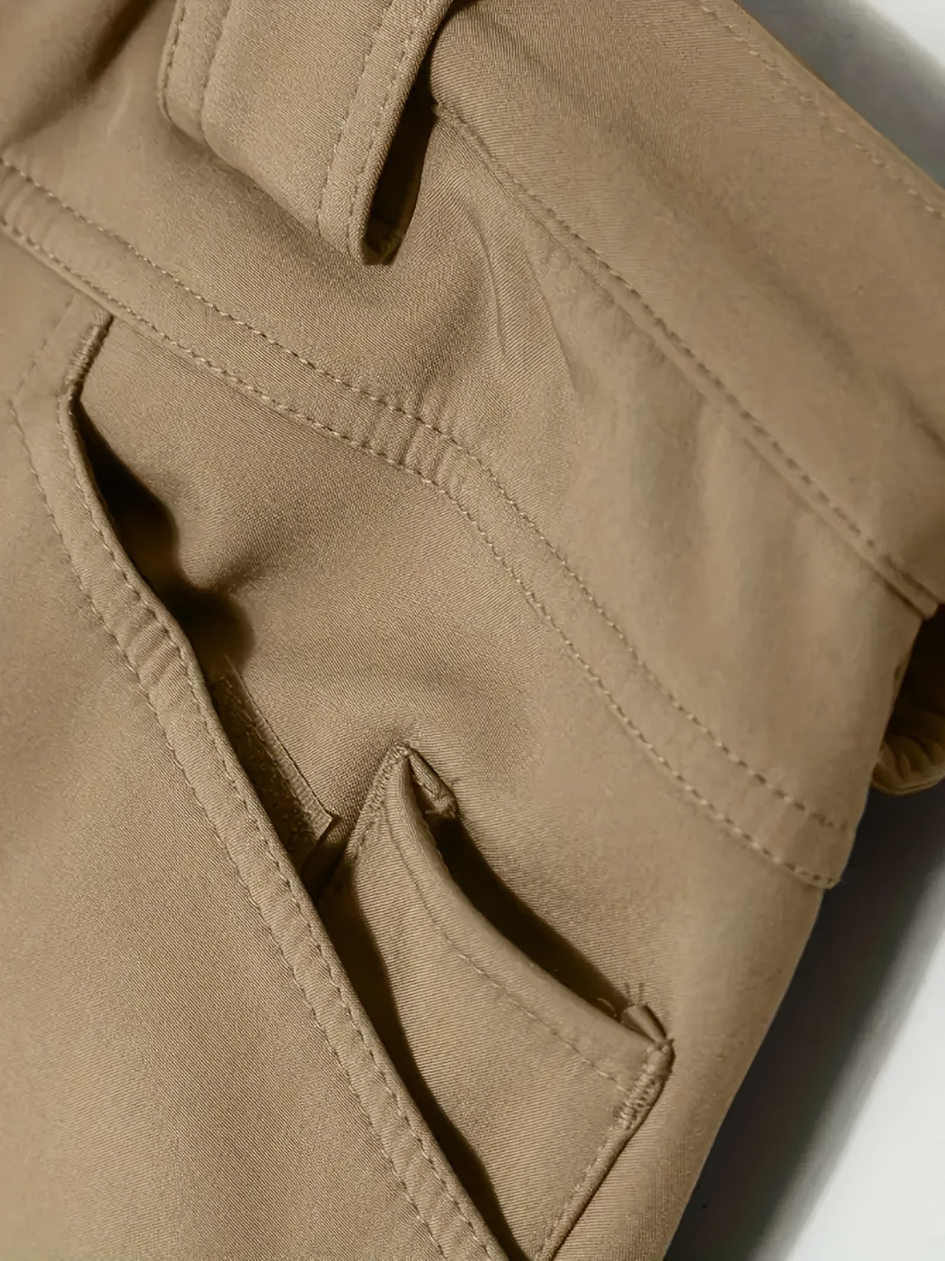 Men'S Fleece-Lined Work Pants - Thick, Tactical, Multi-Pocket Design