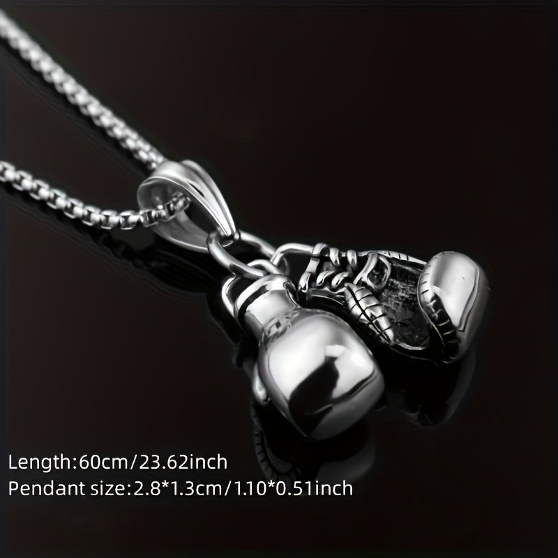 A Stylish Punk-style Hip-hop Boxing Glove Pendant Necklace