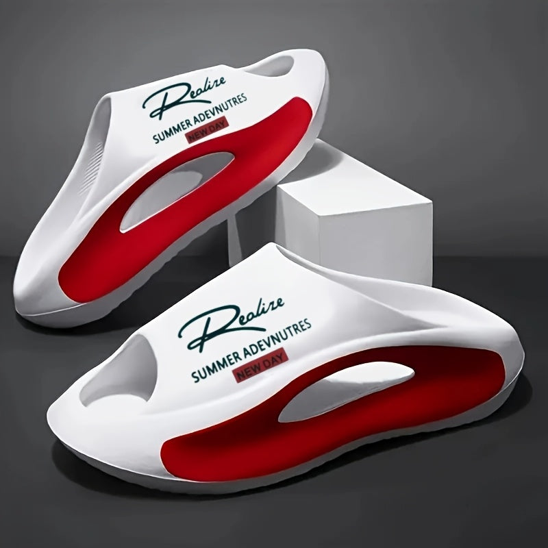 Men's EVA Slides - Non-Slip Open-Toe Sandals with Arch Support