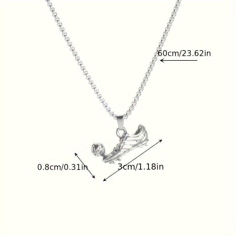 Fashion Sneakers Football Necklace Pendant