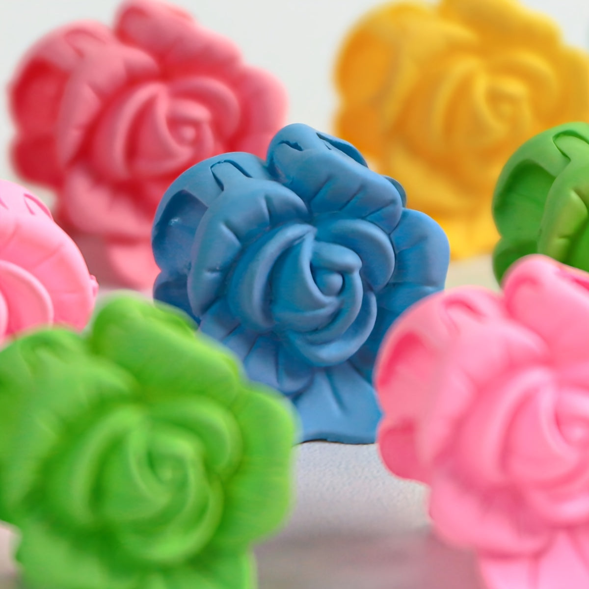 6-Pack Peony Flower Pet Hair Clips