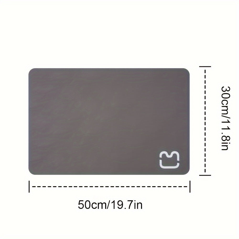 Personalized pet meal mat, super absorbent dog and cat feeding mat