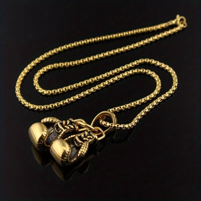 A Stylish Punk-style Hip-hop Boxing Glove Pendant Necklace