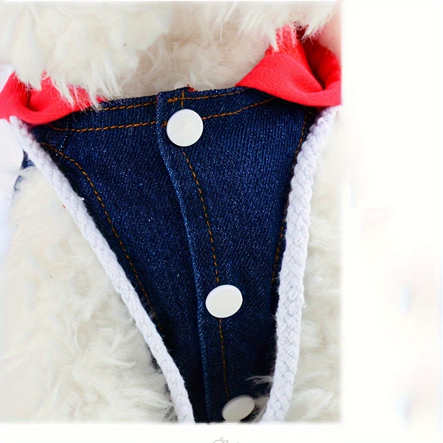 Pet Clothes Dog Jeans Jacket Puppy Hoodie Sweatshirt