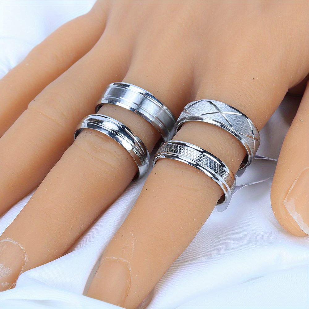 New Waterproof And Sweat-proof High-quality Two-color Stainless Steel Ring
