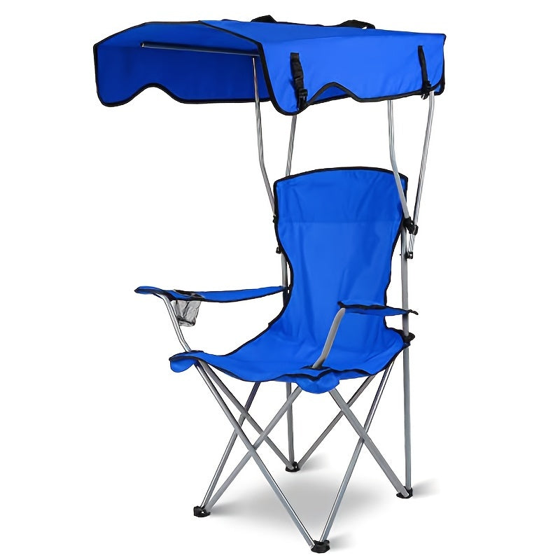 Outdoor supplies portable folding beach chair with shade