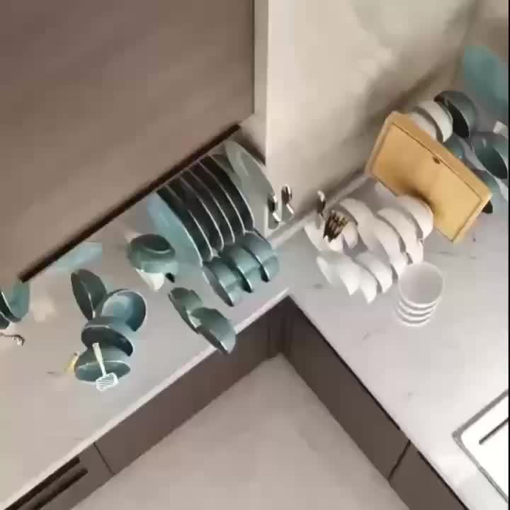 Tier Dish Rack with Drainage and Separation for Dry and Wet Ware