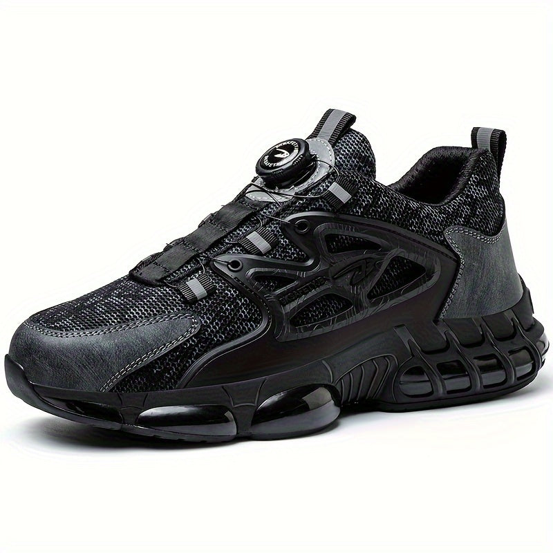 Stylish Men'S Safety Work Shoes with Steel Toe & Puncture Protection