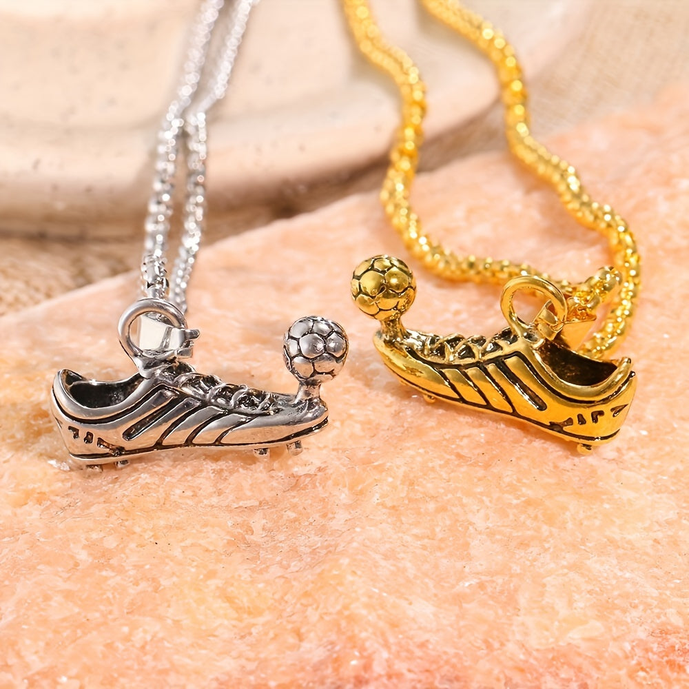 Fashion Sneakers Football Necklace Pendant