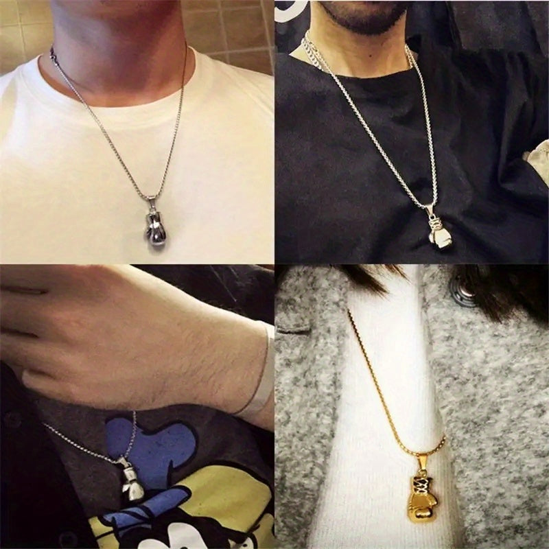 A Stylish Punk-style Hip-hop Boxing Glove Pendant Necklace