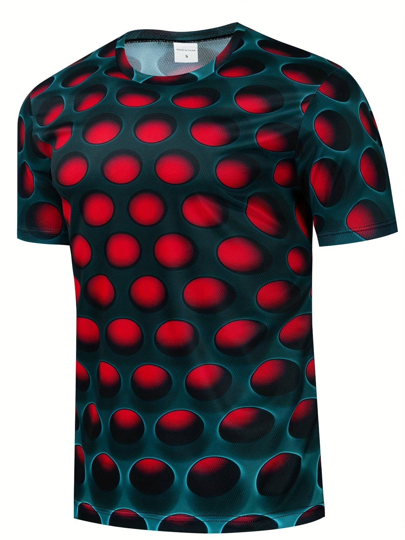 Men's Cool 3D Pattern Graphic Active T-shirt