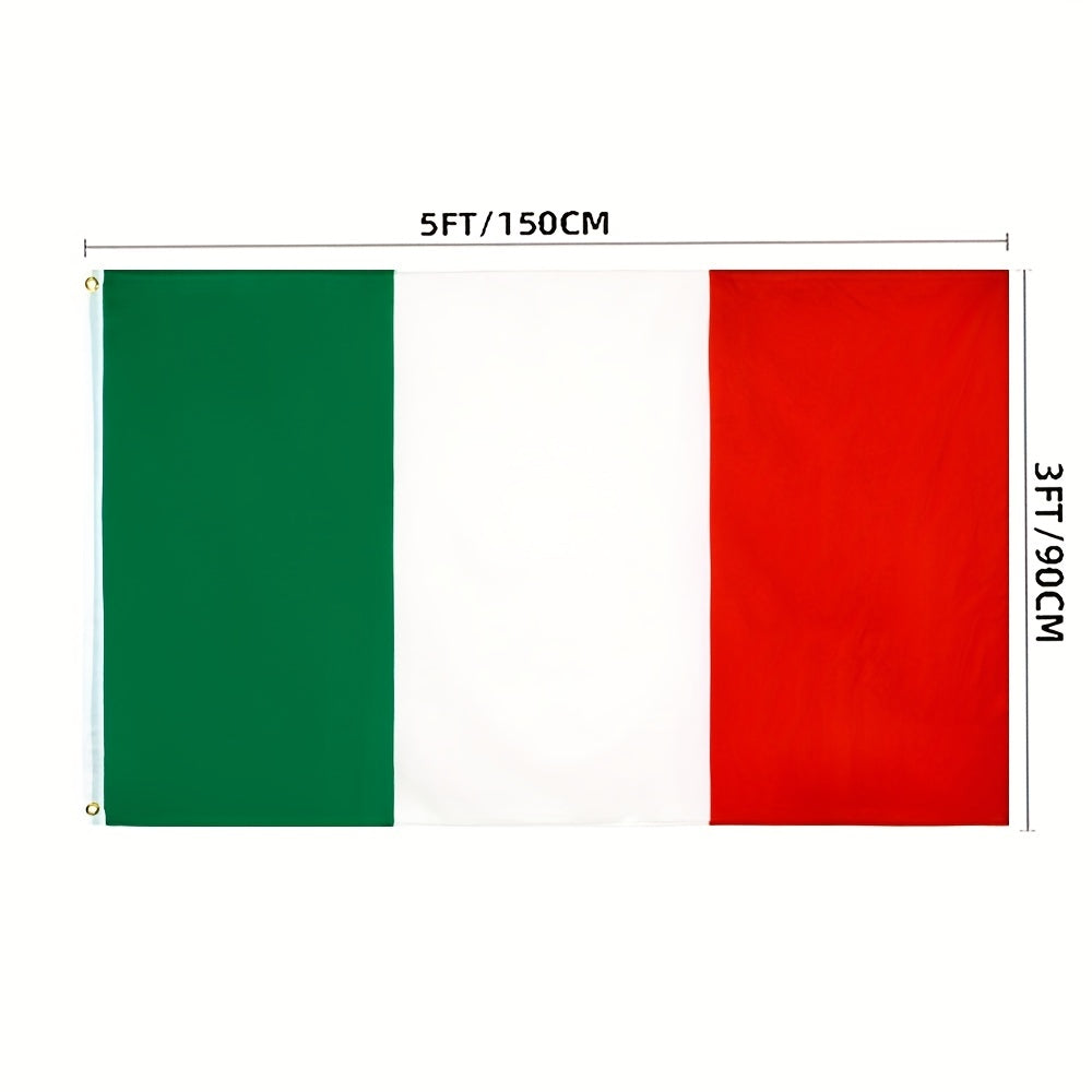 Multi-size Green White Red Italy Flag (60.96x91.44cm, 91.44x152.4 Cm)