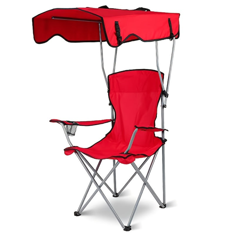 Outdoor supplies portable folding beach chair with shade