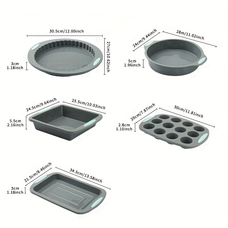 Set 5 Forme de Copt din Silicon