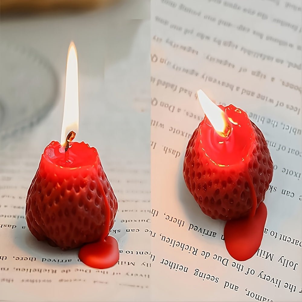 4pcs Strawberry Aromatherapy Candles