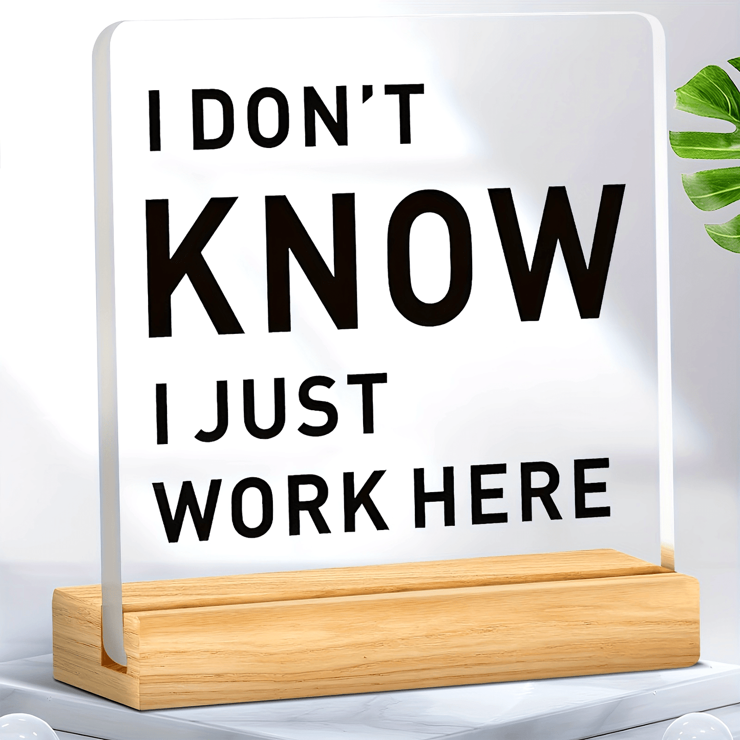 1pc, Acrylic Ornament, Human Resources Desk Sign