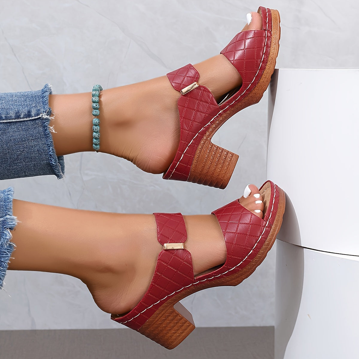 Outdoor Sandals For All Competitions, Women's Chunky Heel Sandals