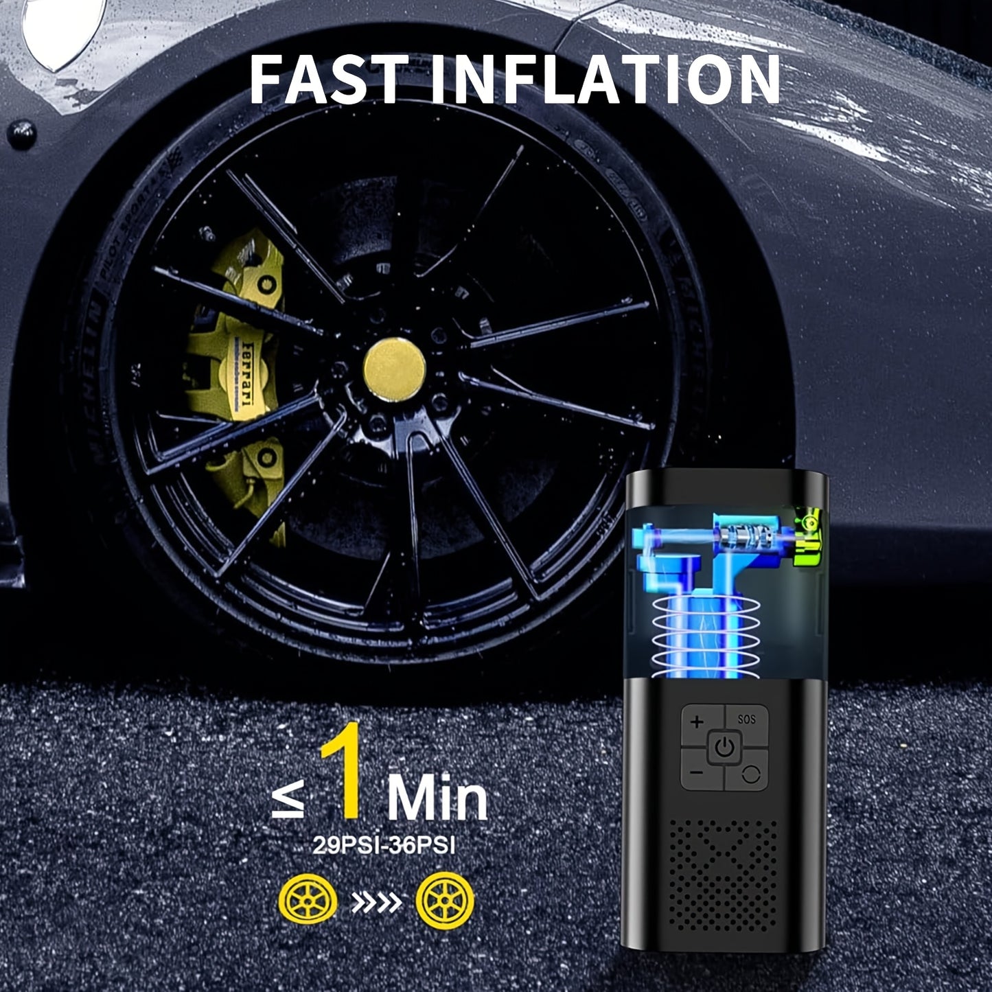 Portable Air Compressor Tire Inflator