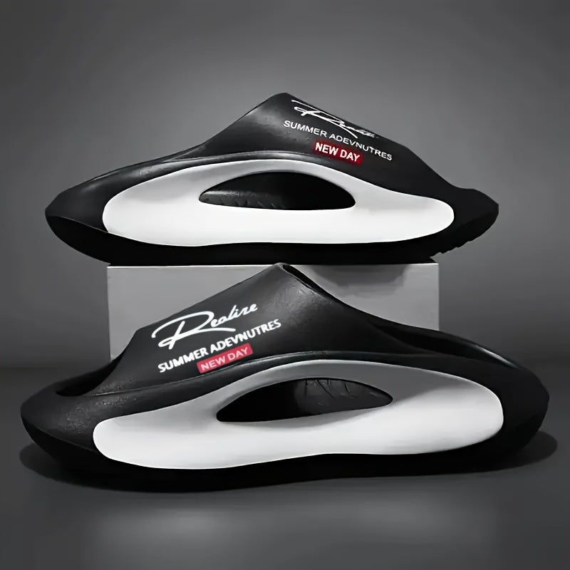 Men's EVA Slides - Non-Slip Open-Toe Sandals with Arch Support