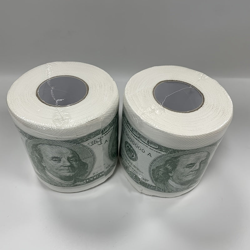 1roll, Funny One Hundred Dollar Bill Toilet Roll Paper