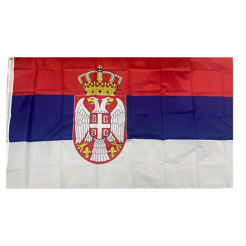 Serbian Flag - 91.44x152.4cm Durable Polyester