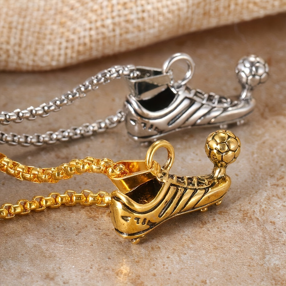 Fashion Sneakers Football Necklace Pendant