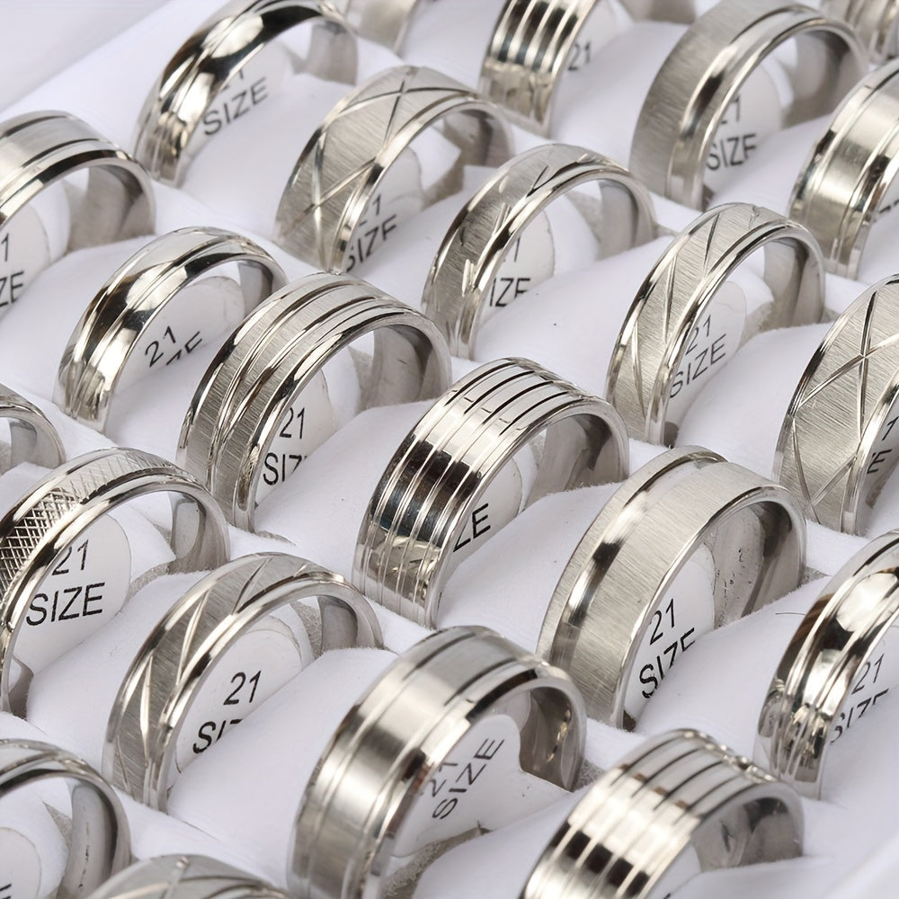 New Waterproof And Sweat-proof High-quality Two-color Stainless Steel Ring