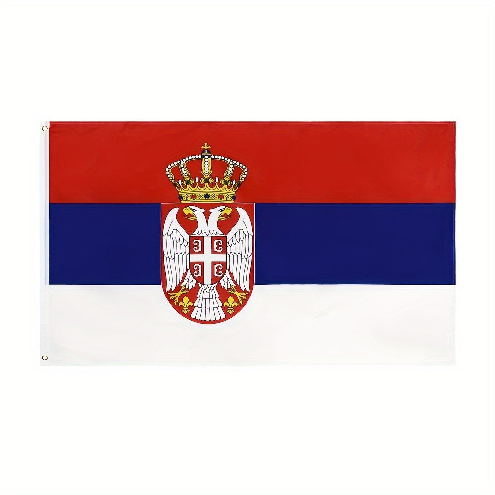 Serbian Flag - 91.44x152.4cm Durable Polyester