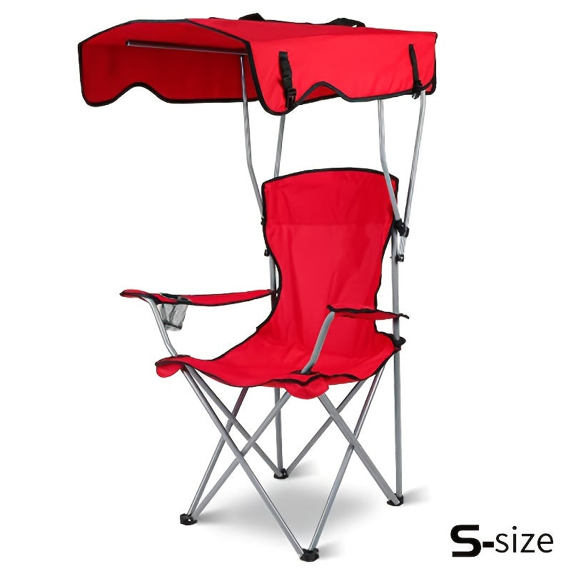Outdoor supplies portable folding beach chair with shade