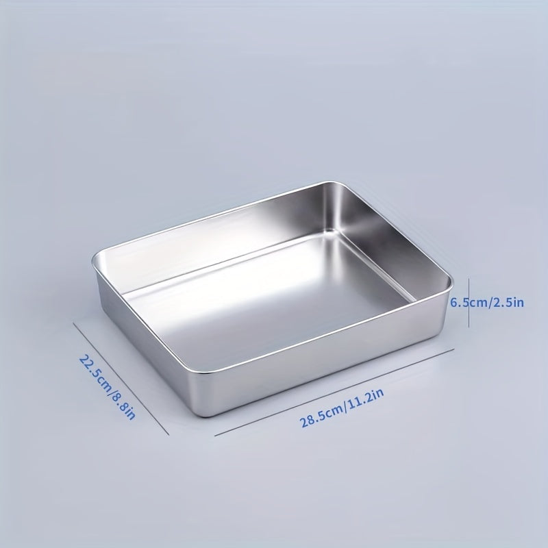 Tavă Adâncă din Inox pentru Copt