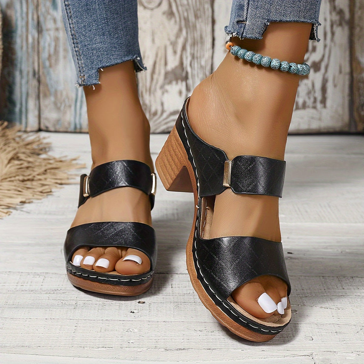 Outdoor Sandals For All Competitions, Women's Chunky Heel Sandals