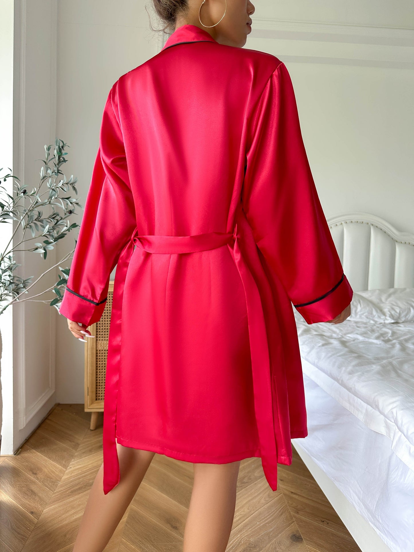 Women'S Three-Piece Loungewear Set with a Robe