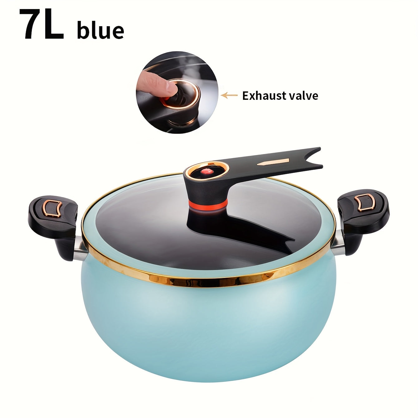 1pc Fat and Chubby Multifunctional Soup Pot for Home Use