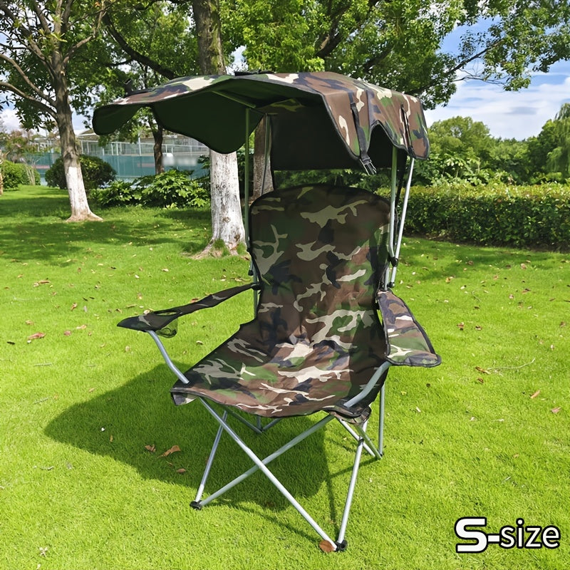 Outdoor supplies portable folding beach chair with shade