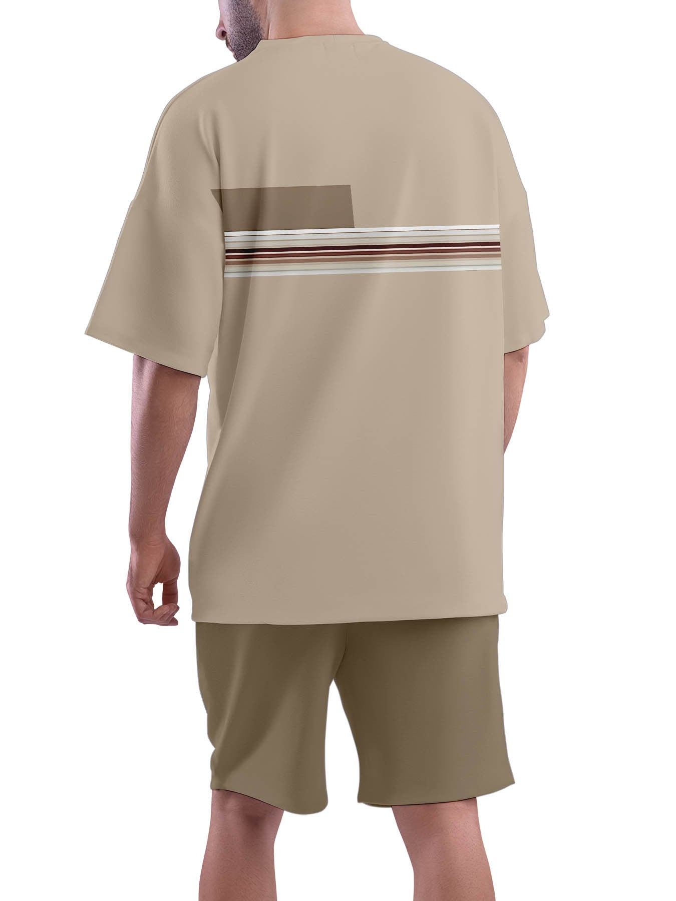 Men'S Breathable Outdoor Casual T-Shirt And Shorts Set