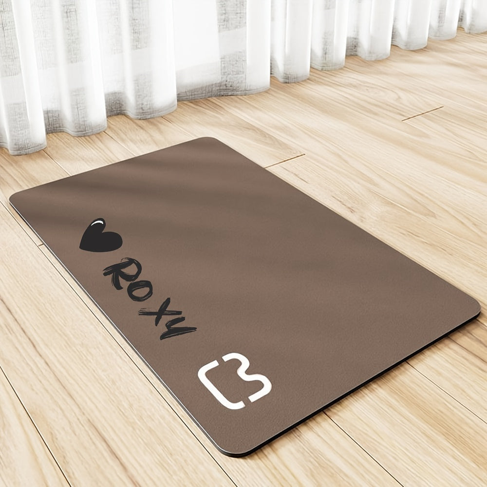 Personalized pet meal mat, super absorbent dog and cat feeding mat