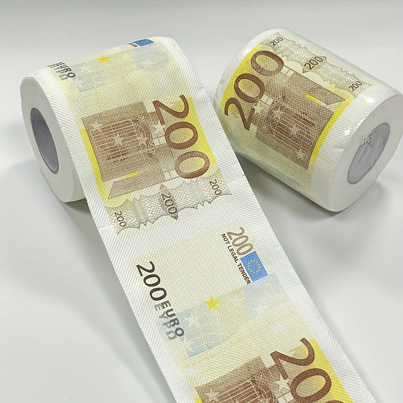 1pc Novelty Currency Print Toilet Paper Roll