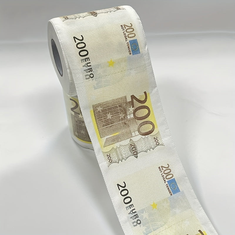 1pc Novelty Currency Print Toilet Paper Roll