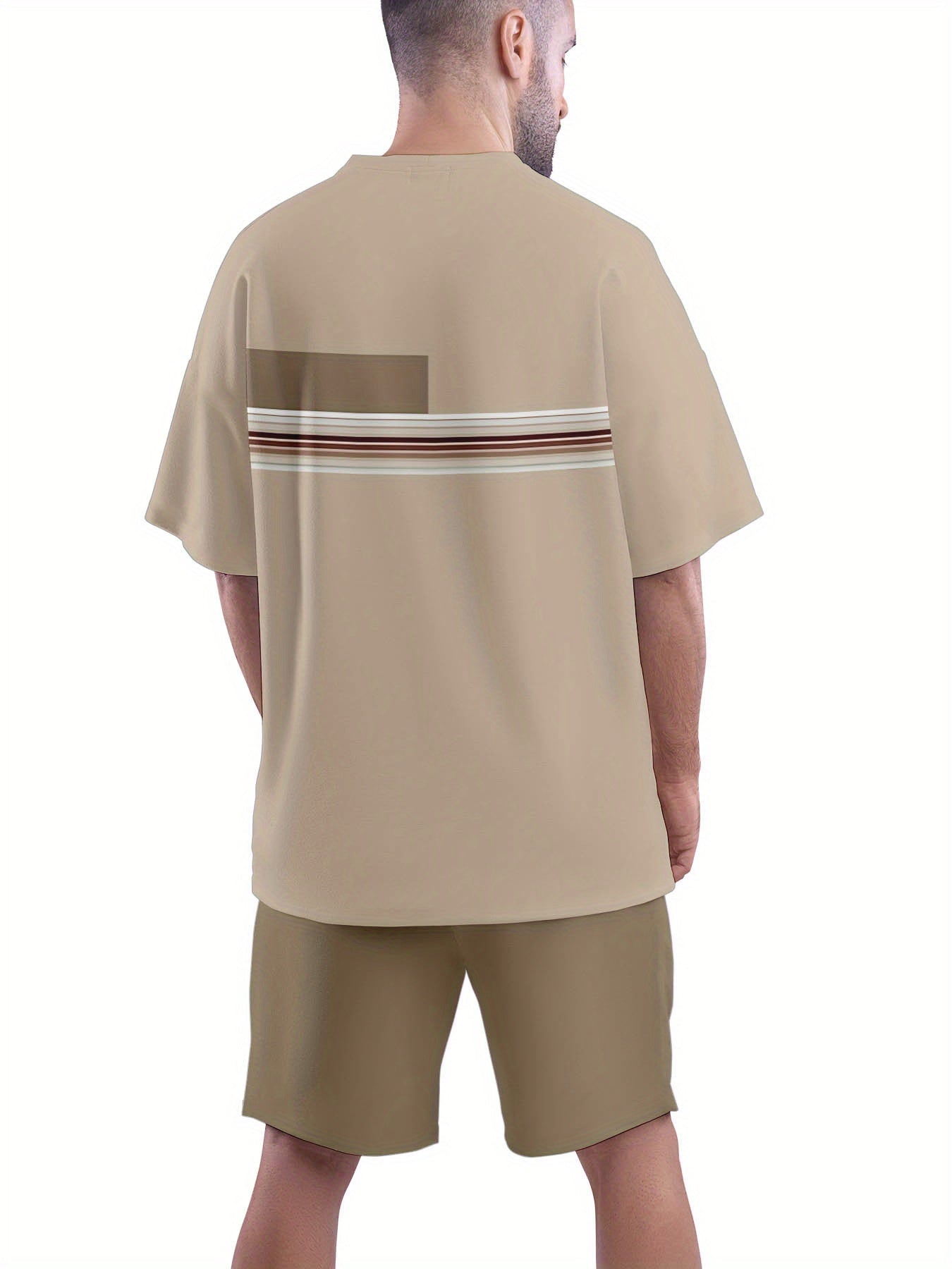 Men'S Breathable Outdoor Casual T-Shirt And Shorts Set