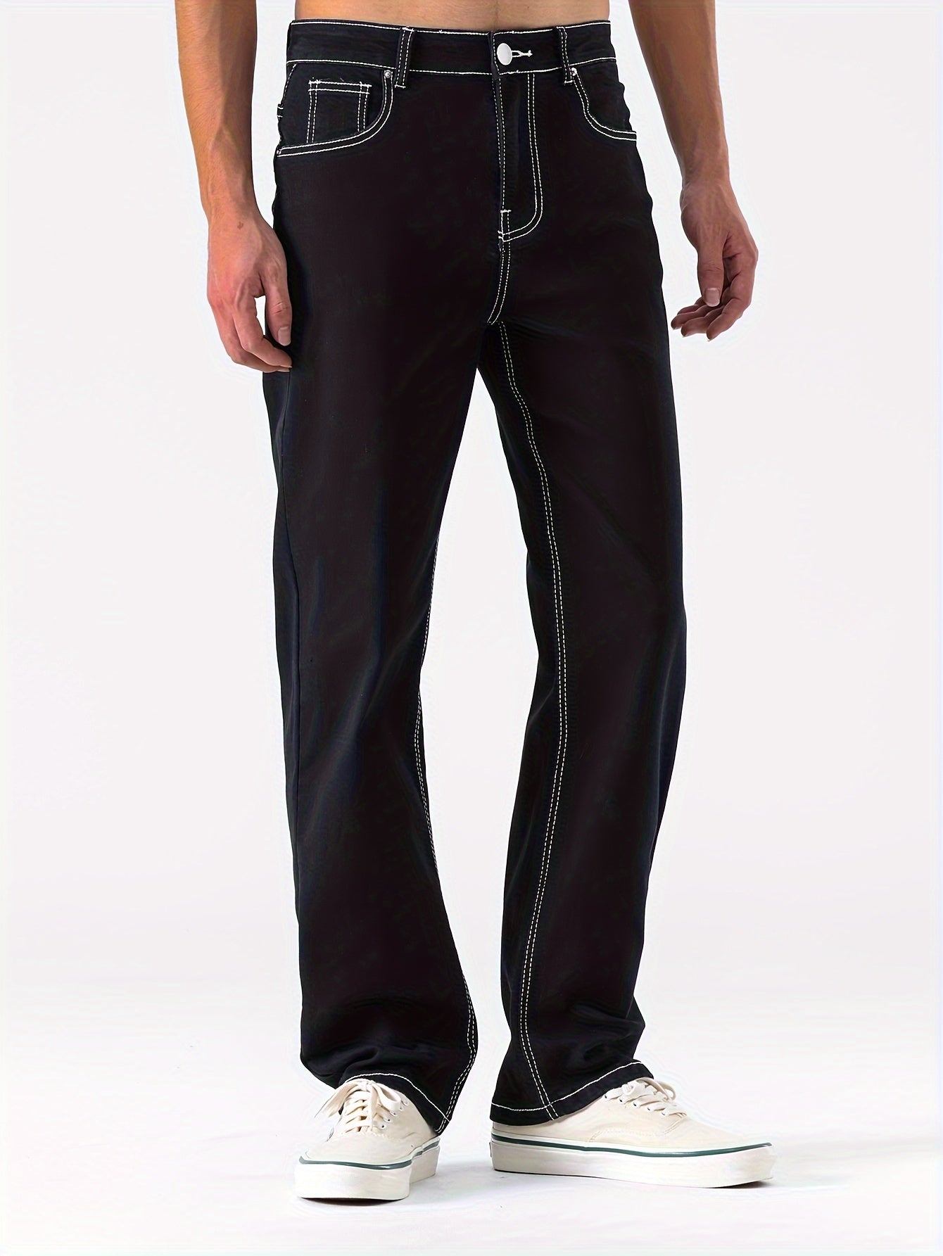 Men's Stretch Denim Jeans, Slim Fit Straight-Leg