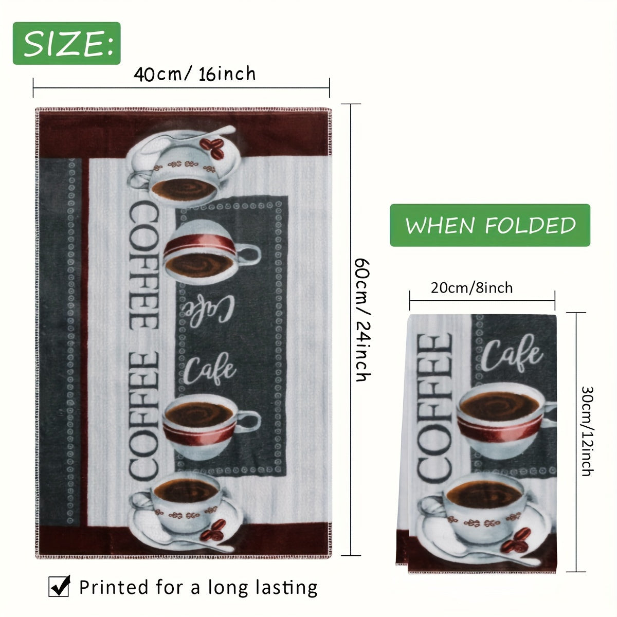 Set 2 Prosoape de Bucătărie pentru Iubitorii de Cafea
