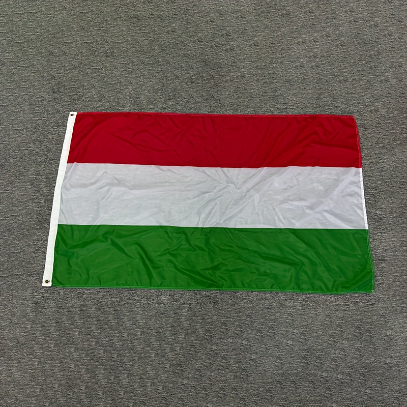 91.44x152.4cm Hungarian Flag - 100D Polyester, Indoor/Outdoor Use